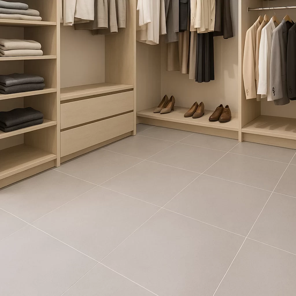 Fusion ceramic floor tiles