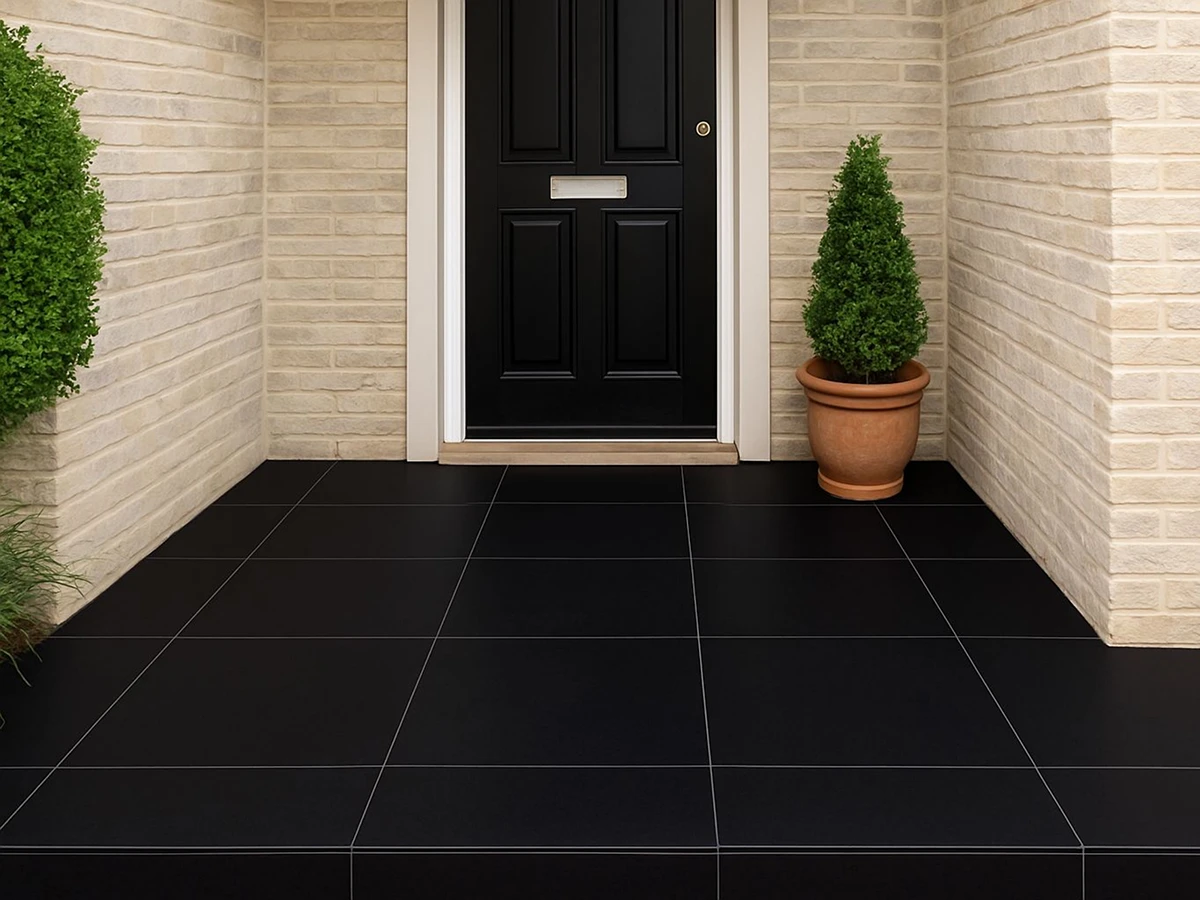 Galaxy Black ceramic floor tile