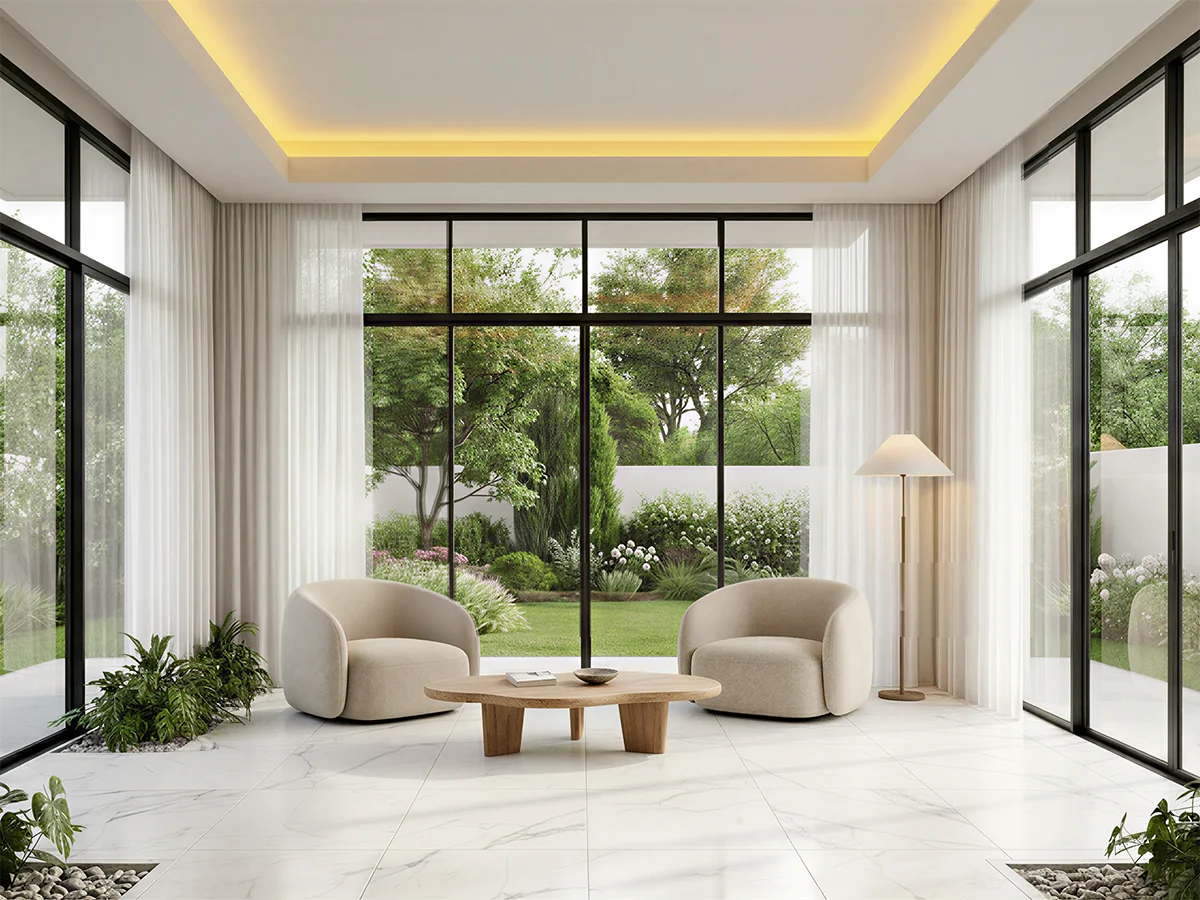 Monoserra Lagom white ceramic tiles