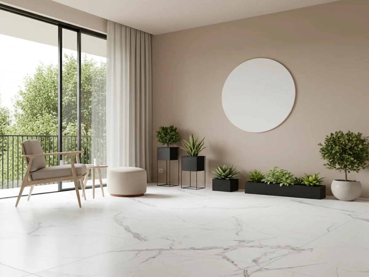 Monoserra Linum White ceramic tiles