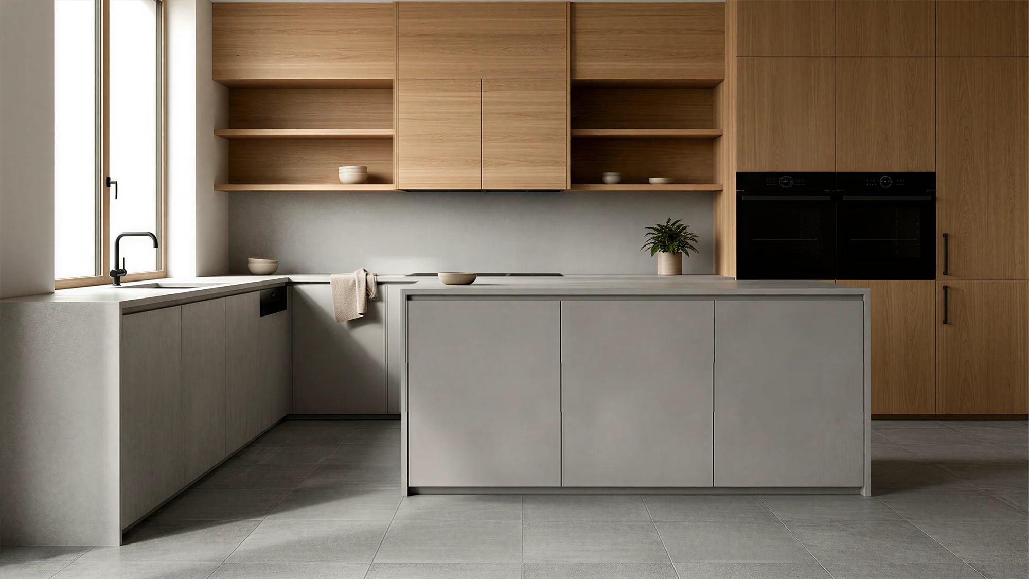 Monoserra Lone Cemento ceramic tiles