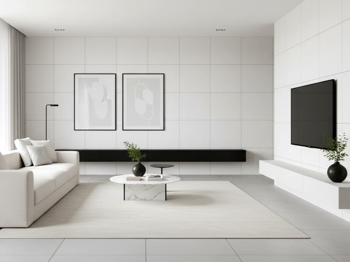 Monoserra Pure White ceramic tiles